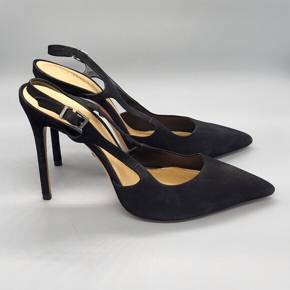 SCHUTZ Boris Slingback Suede Pump - Picture 1 of 13